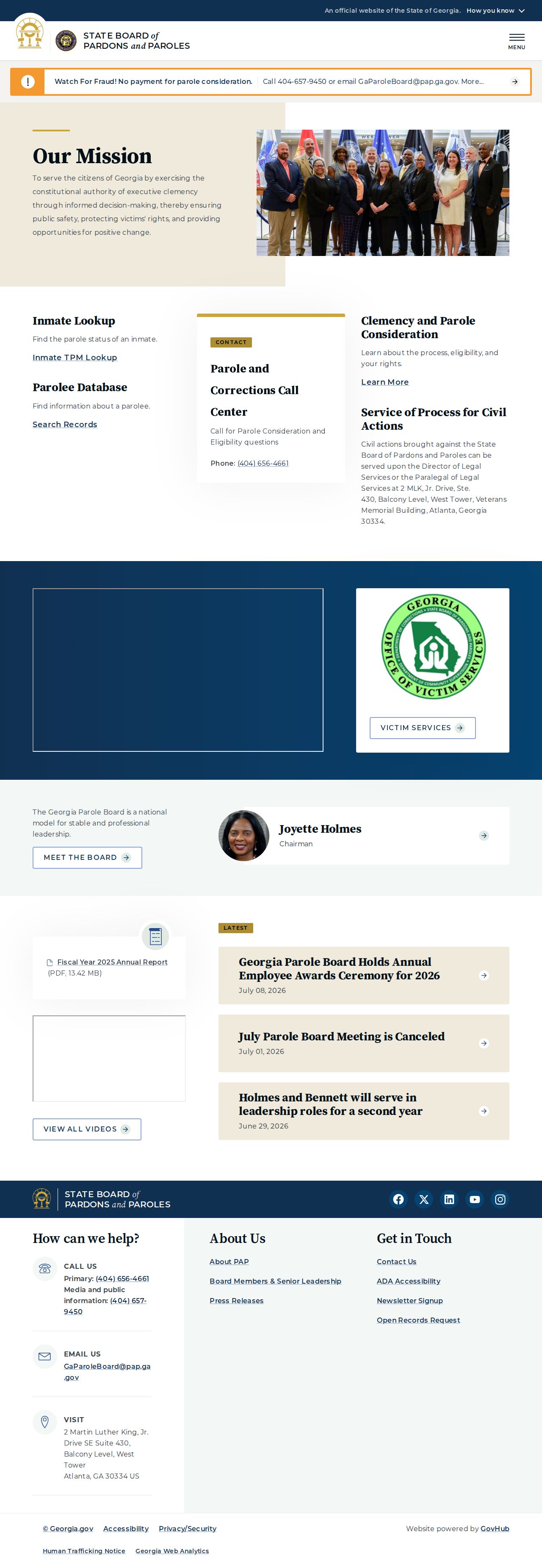 Houston County criminal history Georgia parole authority